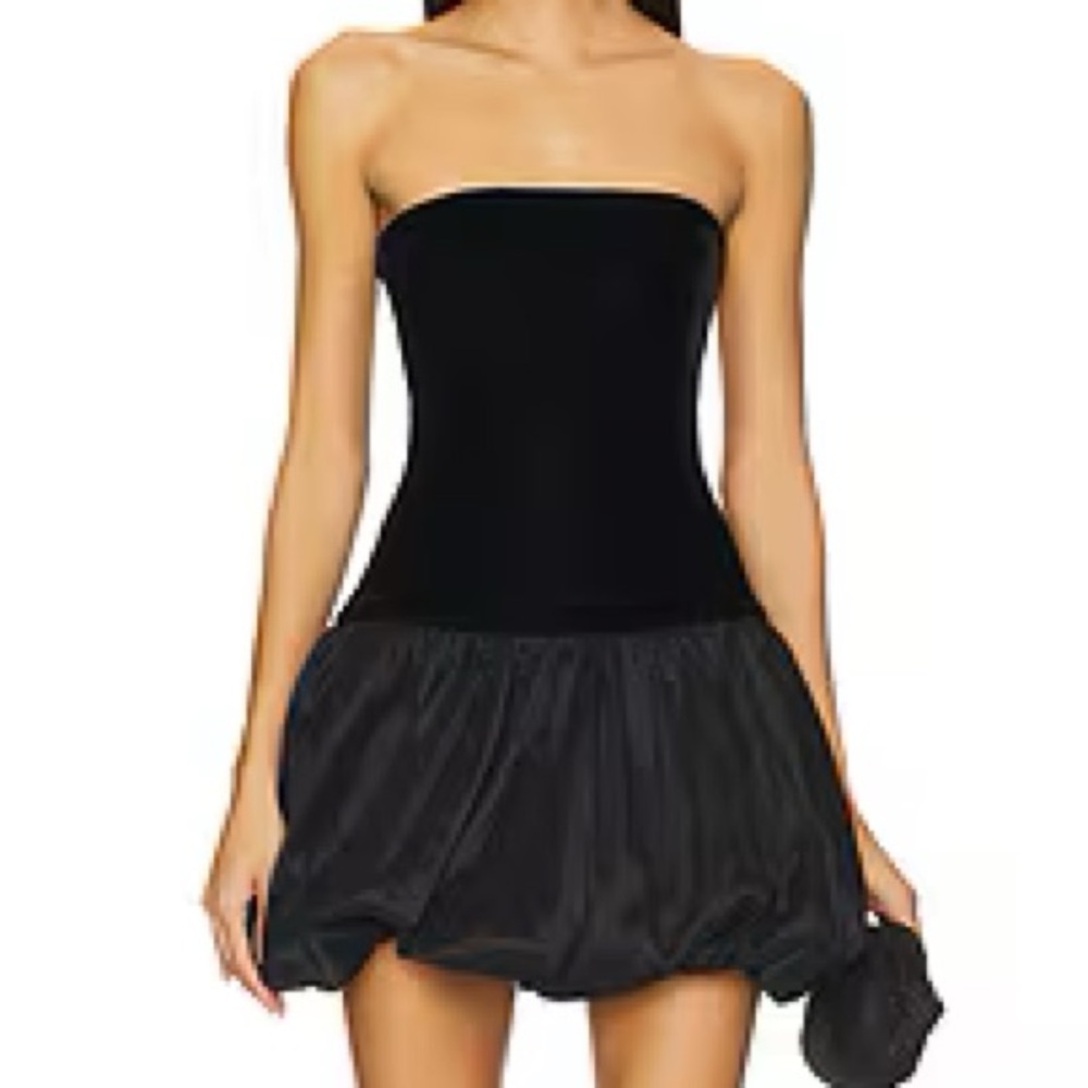 MAJORELLE Juliette Black Mini Dress